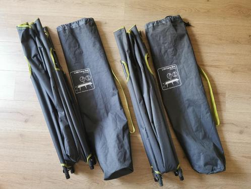 Campingbed | Stretcher | Kampeerbed - Quechua L100 zie fotos, Caravans en Kamperen, Kampeermeubelen, Zo goed als nieuw, Ophalen of Verzenden
