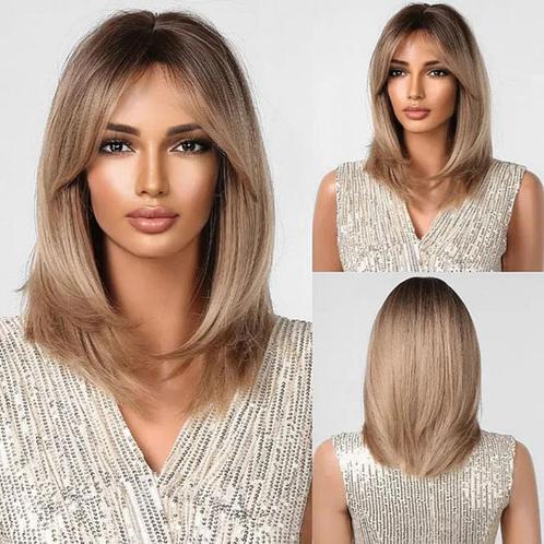 Pruik kort bob model medium blond haar model Merel, Sieraden, Tassen en Uiterlijk, Uiterlijk | Haarverzorging, Nieuw, Pruik of Haarverlenging