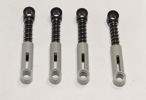 Lego Technic setje (4) schokbreker 6.5 L grijs soft spring, Kinderen en Baby's, Speelgoed | Duplo en Lego, Gebruikt, Lego, Losse stenen