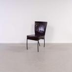 6x Montis Spica Stoel Bruin Leder – Zwart Frame