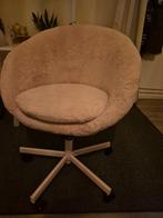 Bureaustoel oud roze bekleed, Ophalen, Zwart