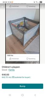 Inklapbare Speelbox - Ideaal voor Reis!, Kinderen en Baby's, Boxen, Ophalen of Verzenden, Zo goed als nieuw, Vierkant