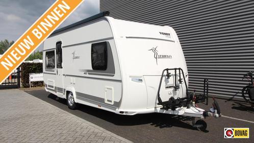 Fendt Tendenza 465 SFB Mover + Dakluifel, Caravans en Kamperen, Caravans, Bedrijf, tot en met 4, 1250 - 1500 kg, Rondzit, Fendt
