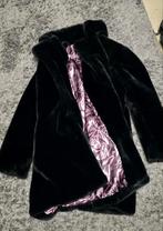 Zwarte faux fur jas, Maat 38/40 (M), Zwart, Ophalen of Verzenden, Onbekend
