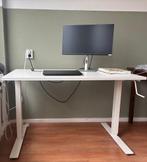 IKEA bureau zit/sta, wit 120x70cm, Huis en Inrichting, Bureaus, Ophalen, In hoogte verstelbaar, Zo goed als nieuw, Stabureau