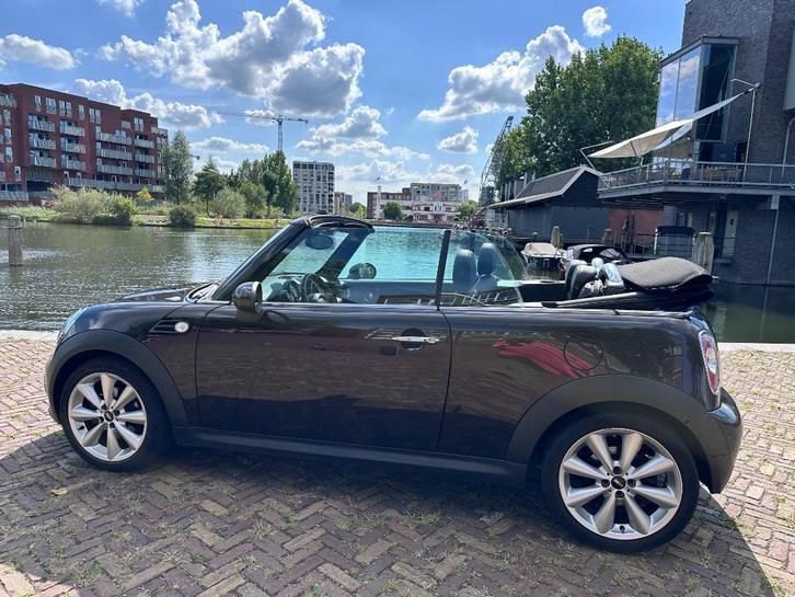 Mini 1.6 Cooper Cabrio Chili 2014 Bruin, Auto's, Mini, Particulier, Cabrio, ABS, Airbags, Airconditioning, Alarm, Bluetooth, Boordcomputer