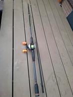 Roofvishengel met reel molen - Snoek, Watersport en Boten, Ophalen of Verzenden, Zo goed als nieuw, Complete set