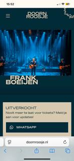 Concert Frank Boeijen vanavond, Tickets en Kaartjes, Eén persoon