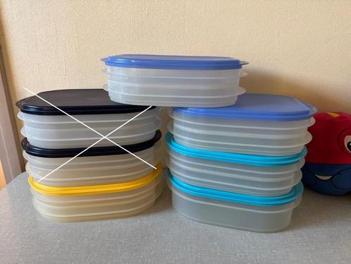 Z.G.A.N. vleeswarenbakjes stapel drie beleg & kaas bakjes, Huis en Inrichting, Keuken | Tupperware, Zo goed als nieuw, Bak of Kom
