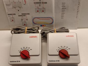 * NIEUWSTAAT * 2 x Märklin 6647 32VA TRAFO + Boekje ** beschikbaar voor biedingen