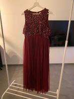 Bordeaux rood maternity midi jurk, Maat 38/40 (M), Galajurk, Ophalen of Verzenden, Zo goed als nieuw