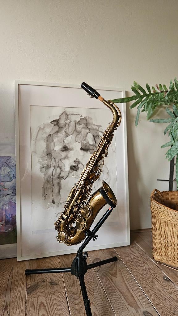 Altsaxofoon King Zephyr, Muziek en Instrumenten, Ophalen, Gebruikt, Alt, Met koffer