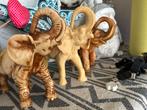 3 Olifanten Beelden - ca. 30 cm, Ophalen of Verzenden, Gebruikt, Dier