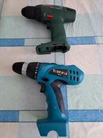 BOSCH PSR 9.6 VES-2 en GAMMA CD18 2A Accuboormachines, Ophalen of Verzenden, Zo goed als nieuw, Boormachine