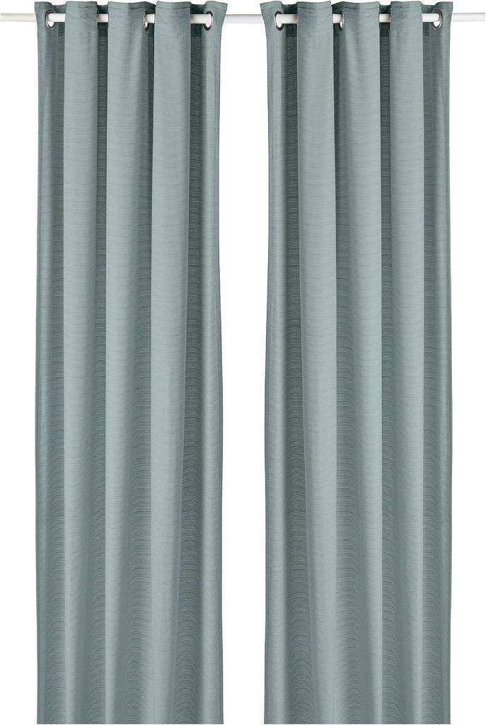 IKEA MOALINA 4 Gardinenschals – lichtblauw, 145x300 cm, Huis en Inrichting, Stoffering | Gordijnen en Lamellen, Gebruikt, 200 cm of meer