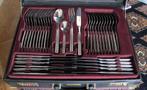 12 delig bestek compl. in koffer - (70 delig) 18/10, Ophalen of Verzenden, Nieuw, Rvs of Chroom, Bestekset