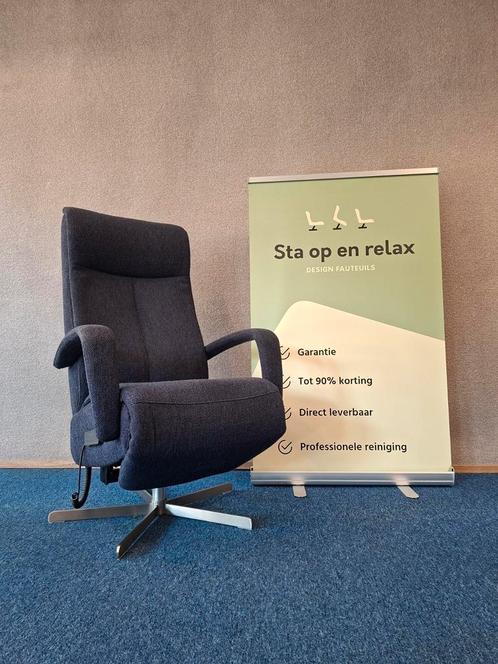 Sta op relax fauteuil Prominent S-100 extra luxe op accu, Huis en Inrichting, Fauteuils, Zo goed als nieuw, 50 tot 75 cm, Minder dan 75 cm