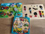 3 houten legpuzzels, Ophalen of Verzenden, Gebruikt, Overige typen