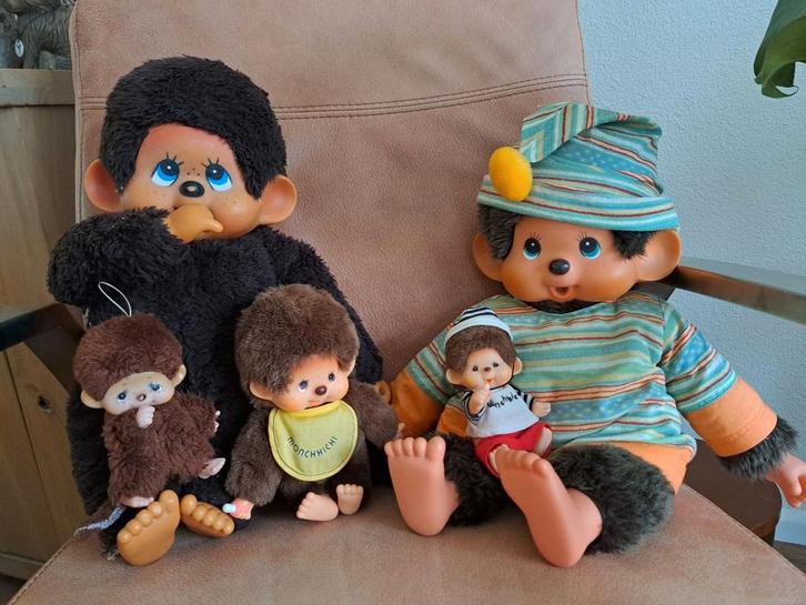 Diverse "Monchhichi" poppen/apen prijs per stuk, Verzamelen, Poppen, Gebruikt, Overige typen, Ophalen of Verzenden
