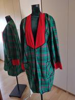 Clownsjas carnaval heren ruit maat 52/54 L groen rood, Maat 52/54 (L), Carnaval, Ophalen of Verzenden, Zo goed als nieuw