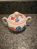 Boerenbont suikerpotje van P. Regout Maastricht., Overige typen, Ophalen of Verzenden, Zo goed als nieuw, Aardewerk