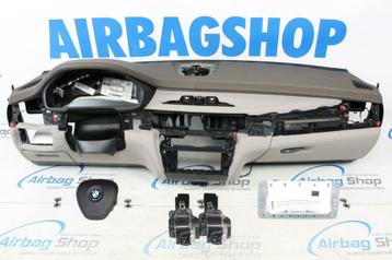 Airbag set Dashboard bruin/grijs HUD wit stiksels BMW X5 F15 beschikbaar voor biedingen