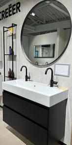 Badmeubelset Proline serie mat zwart 100 cm, Ophalen, Overige typen, 50 tot 100 cm, Zo goed als nieuw