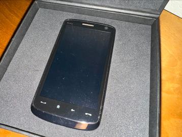 HTC Touch HD met handgemaakt Piel Frama hoesje