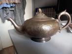 messing / verzilverde theepot / koffiekan, Antiek en Kunst, Ophalen of Verzenden