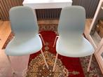 2 leuke ikea stoelen, Huis en Inrichting, Stoelen, Ophalen, Kunststof, Twee, Blauw