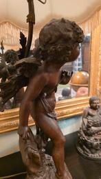 Antiek engelen beeld lamp, Antiek en Kunst, Antiek | Lampen, Ophalen