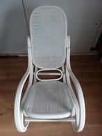 Vintage thonet schommelstoel, Ophalen, Gebruikt, Wit, Eén