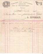 ENSCHEDE 1897 nota MOSMAN Walstr. Loodgieter Koperslager, Verzenden, Gelopen, Overijssel