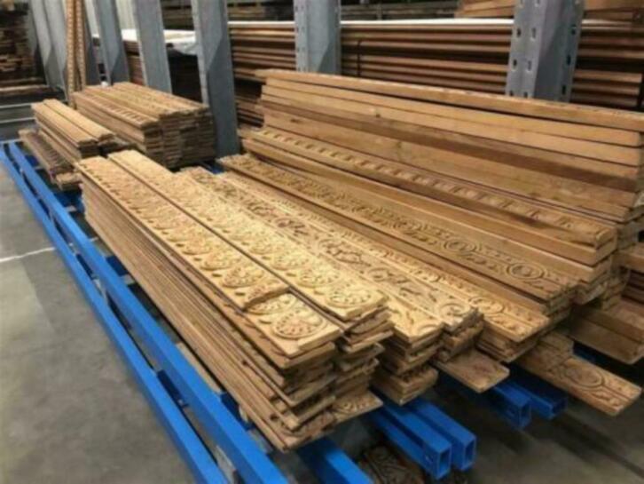 Teak houten snijwerk uniek diverse soorten lijsten en consol, Doe-het-zelf en Verbouw, Hout en Planken, Nieuw, Ophalen of Verzenden