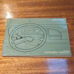 Instructie boekje Citroën GS pallas, berlines, breaks - 1975, Ophalen of Verzenden