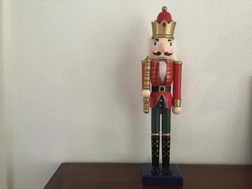 Houten notenkraker / kerstfiguur. 40 cm.  🎄 beschikbaar voor biedingen