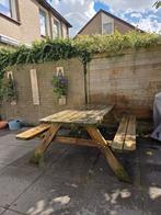 Picknicktafel, Ophalen, Gebruikt, Rechthoekig, Hout