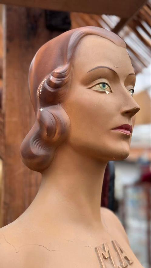 Mannequin, toonbank buste, lingerie, Frankrijk, MA, Antiek en Kunst, Antiek | Overige Antiek, Ophalen