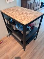 Bror Roltafel - Handige Keuken Trolley, Ophalen, Gebruikt, Zwart, Metaal