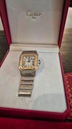 Cartier Santos galbee, Sieraden, Tassen en Uiterlijk, Horloges | Heren, Overige merken, Staal, Gebruikt, Polshorloge