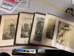 (A)5 originele 19e-eeuwse lithografieën Alexandre Schaepkens, Verzenden