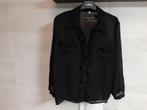 Nieuwe dames blouse - zwart voile - maat 38, Ophalen of Verzenden, Nieuw, Maat 38/40 (M), Zwart