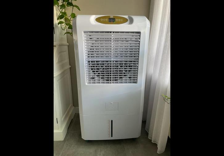 HBM Professionele Koelventilator, Luchtkoeler, Witgoed en Apparatuur, Ventilatoren, Zo goed als nieuw, Vloerventilator, Ventilator met afstandsbediening