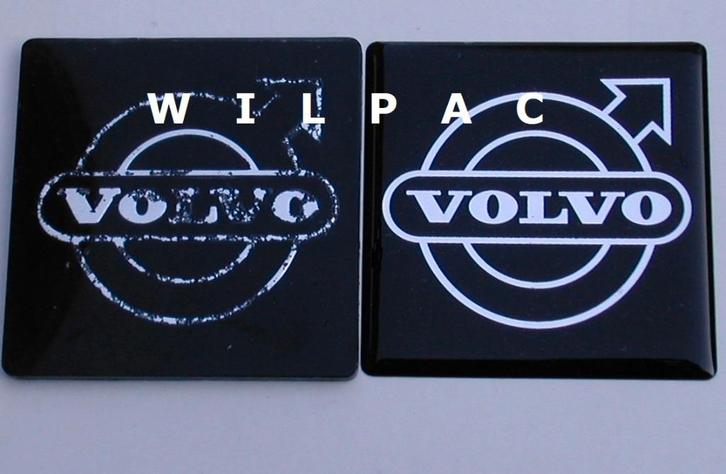 3D sticker. Volvo 850 grille embleem 55 x 55 mm. Volvo logo, Auto diversen, Auto-accessoires, Nieuw, Ophalen of Verzenden