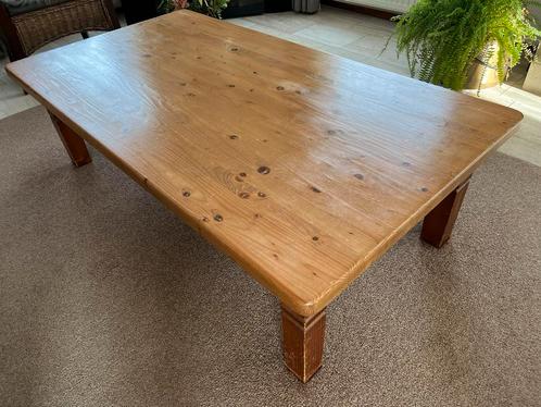 Salontafel grenen hout, Huis en Inrichting, Tafels | Salontafels, Gebruikt, Minder dan 50 cm, 50 tot 100 cm, 100 tot 150 cm, Rechthoekig