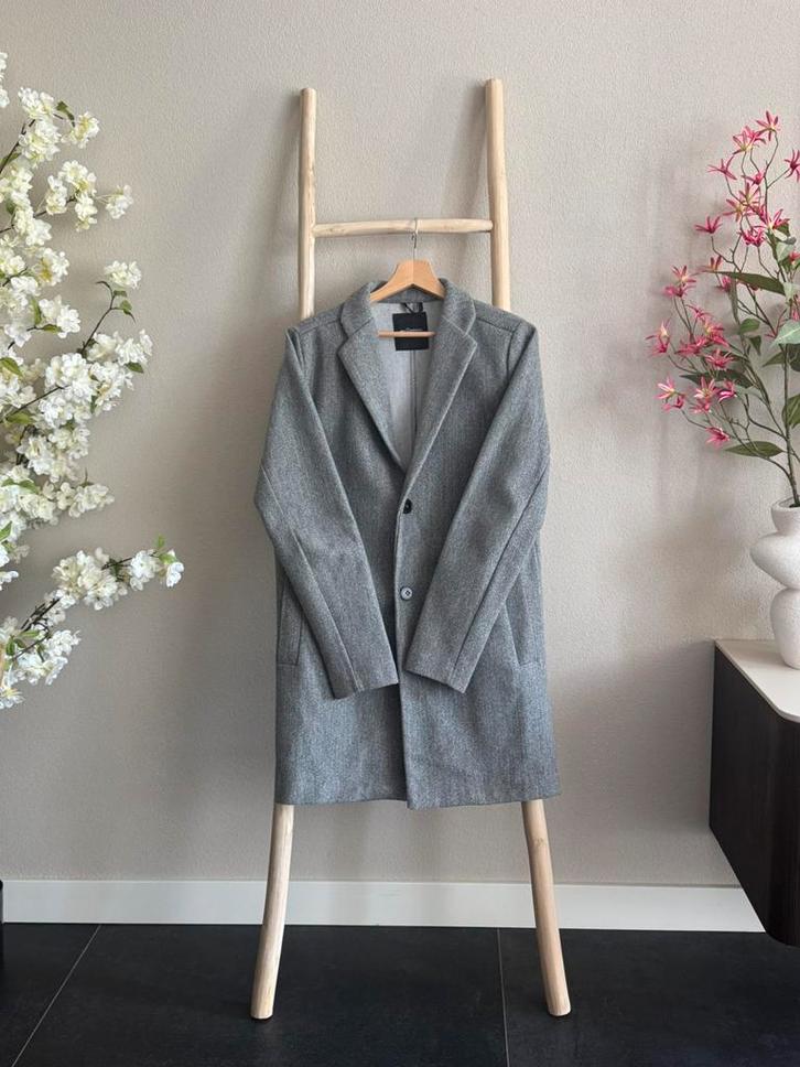 Trenchcoat Grijs (S) - Daily Aesthetikz, Kleding | Heren, Overige Herenkleding, Gedragen, Ophalen of Verzenden