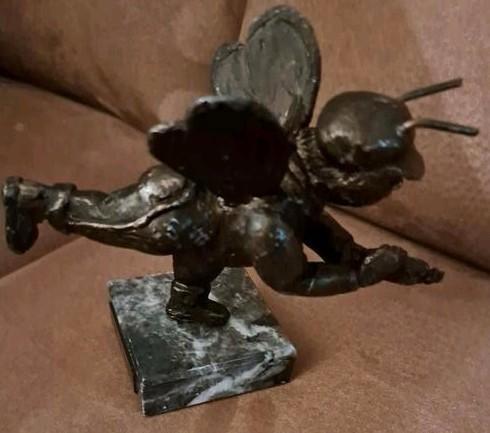 brons beeldje, Verzamelen, Beelden en Beeldjes, Gebruikt, Fantasy, Ophalen of Verzenden