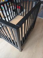 Zwarte TWF Box met Lade - Gebruikt, Kinderen en Baby's, Boxen, Ophalen of Verzenden, Gebruikt, Vierkant, Lade