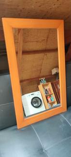 Spiegel met houten rand - 50x80 cm, Ophalen, Gebruikt, Minder dan 100 cm, Rechthoekig