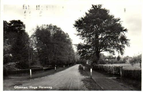 Glimmen, Hoge Hereweg - 1977 gelopen, Verzamelen, Ansichtkaarten | Nederland, Gelopen, Overijssel, 1960 tot 1980, Ophalen of Verzenden